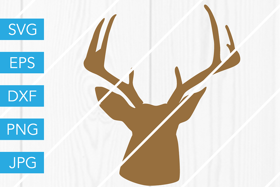 Download Deer Head Svg For Cricut Silhouette Pre Designed Illustrator Graphics Creative Market