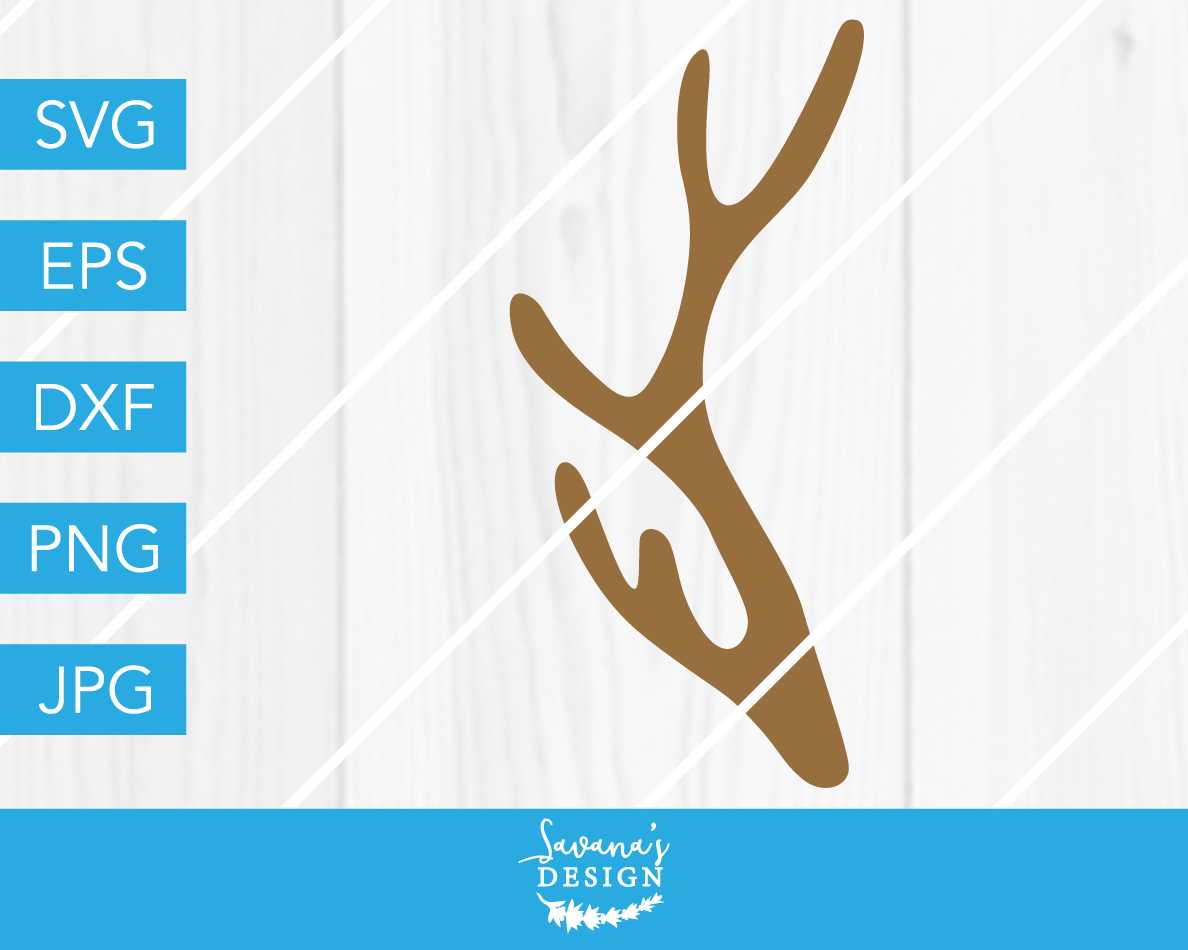 Download Deer Antler SVG Cut File | Pre-Designed Vector Graphics ...