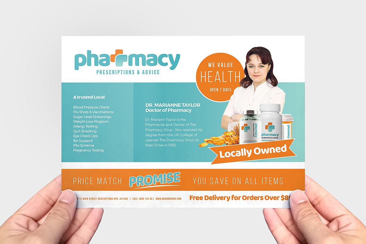 Pharmacy Templates Pack Creative Illustrator Templates Creative Market