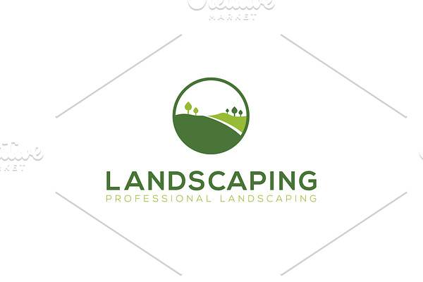 Landscaping Logo Template Concept 1 | Creative Illustrator Templates ...