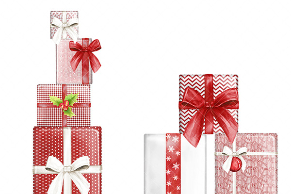 Christmas gift cliparts | Pre-Designed Photoshop Graphics ~ Creative Market