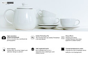 Download Ceramic Teapot Teacups Mockup Creative Photoshop Templates Creative Market PSD Mockup Templates