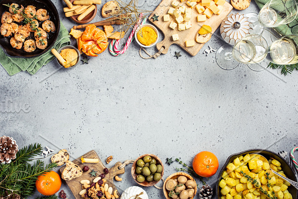 Christmas Dinner Party Table Stock Photo Containing Christmas And Dinner High Quality Food Images Creative Market