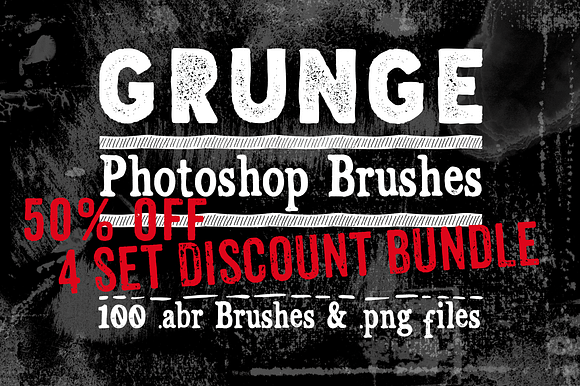 Grungy Ads 1 Photoshop Brushes and PNG Files 