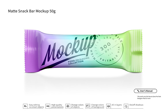 Download Matte Snack Bar Mockup Creative Photoshop Templates Creative Market