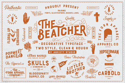 Hawlers Font Family + Extras  Blackletter Fonts ~ Creative Market