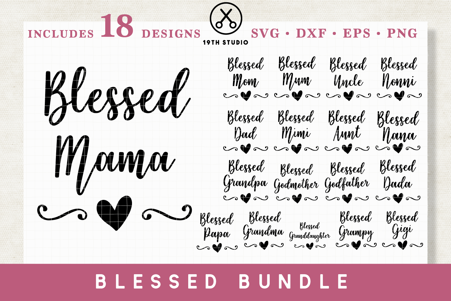 Download Blesse Svg Bundle Pre Designed Photoshop Graphics Creative Market