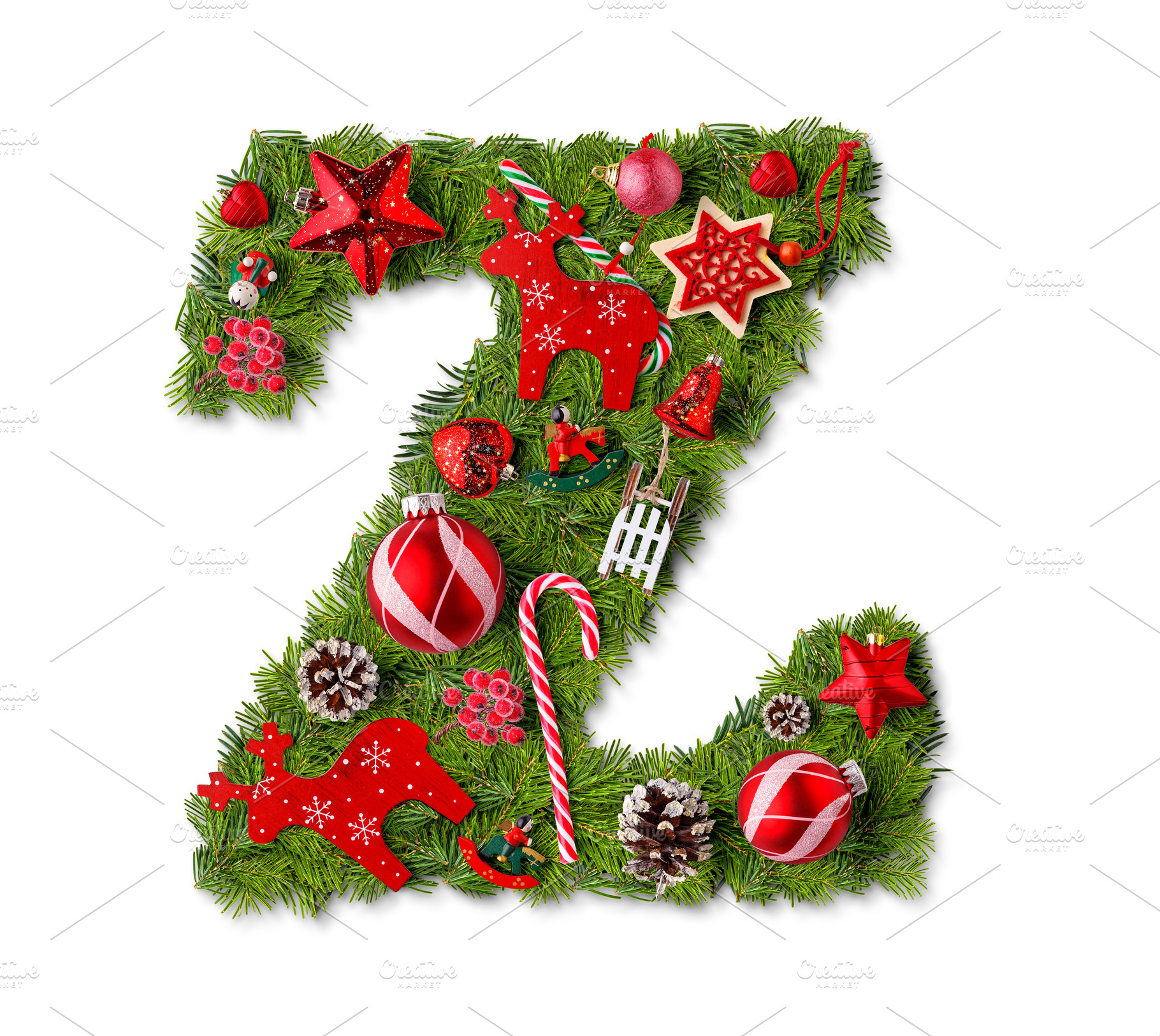 christmas-alphabet-letter-z-high-quality-holiday-stock-photos