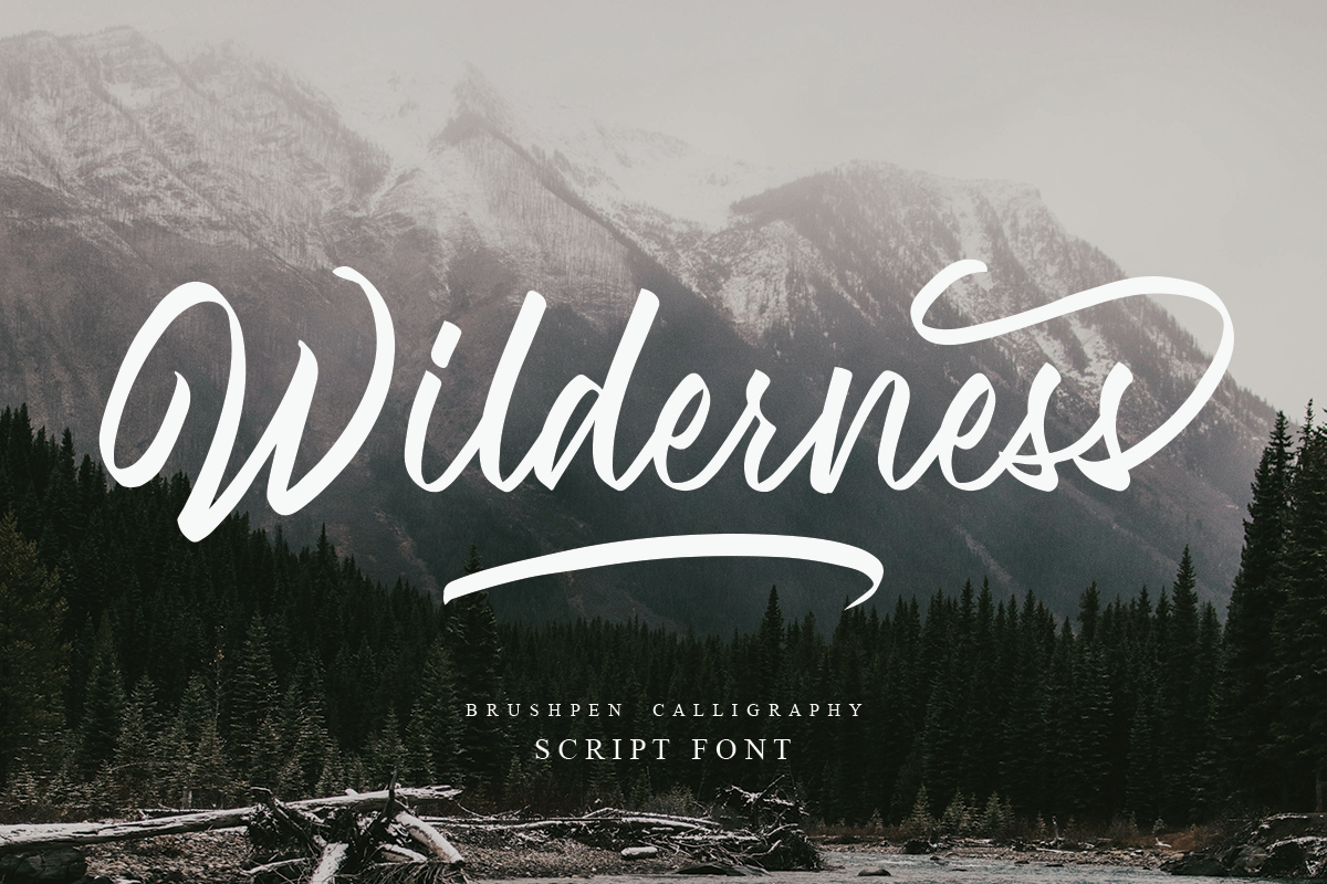 Wilderness | Script Fonts ~ Creative Market