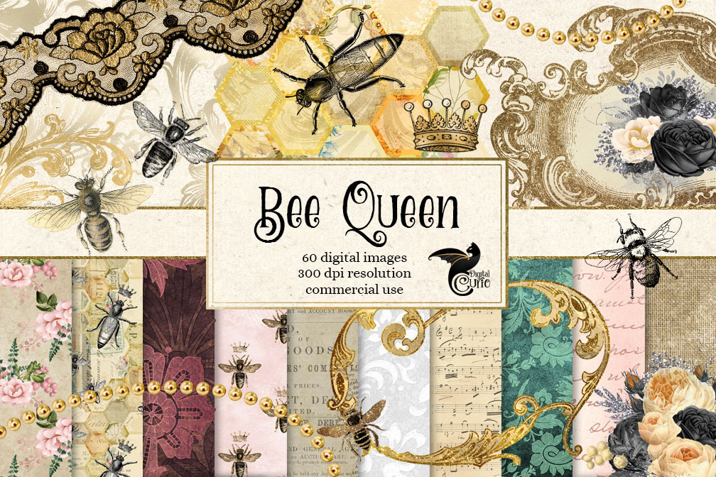 Download Queen Bee Digital Scrapbook Kit | Pre-Designed Photoshop ...