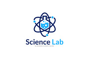 Atomic Science Lab Logo Template | Branding & Logo Templates ~ Creative ...