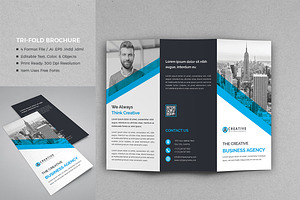 Techsav Tri-fold Corporate Brochure | Creative InDesign Templates ...