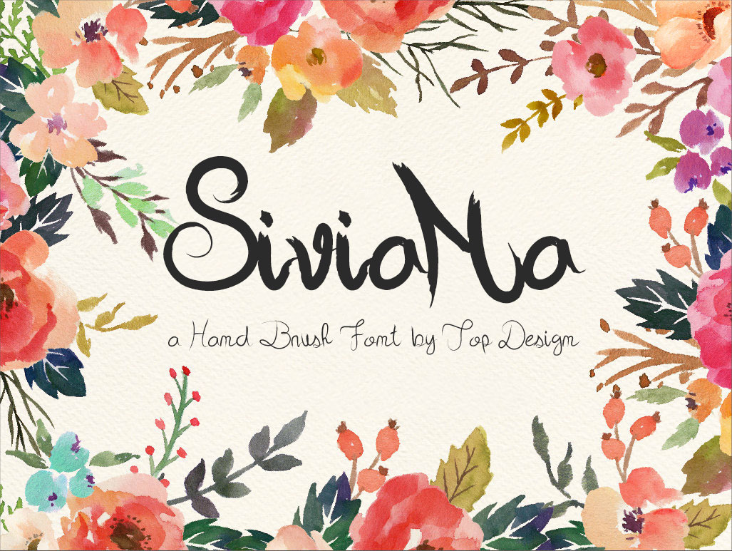 Siviana + Bonus | Script Fonts ~ Creative Market