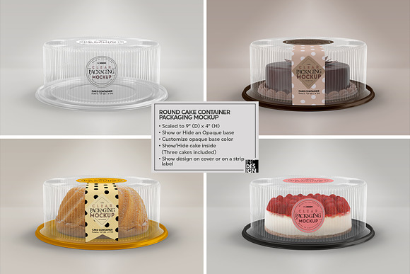 Download 01 Clear Container Packaging Mockups Creative Photoshop Templates Creative Market