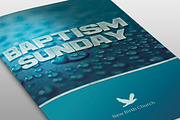 Baptism Sunday Church Bulletin | Brochure Templates ~ Creative Market