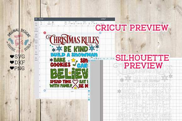 Download Christmas Rule Home Decor Svg Pre Designed Photoshop Graphics Creative Market 3D SVG Files Ideas | SVG, Paper Crafts, SVG File