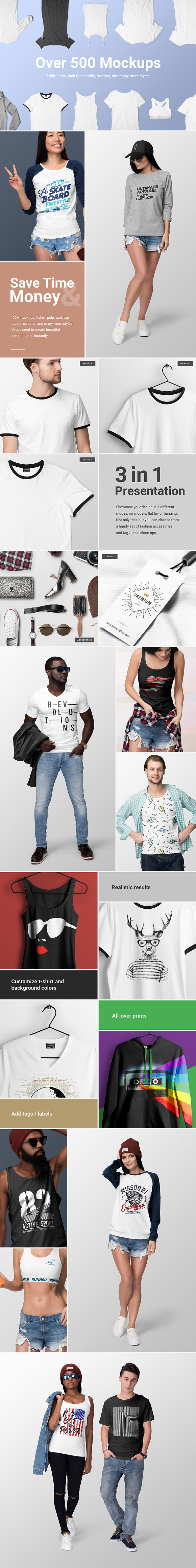 Ultimate Apparel Mockup Collection Creative Photoshop Templates Creative Market