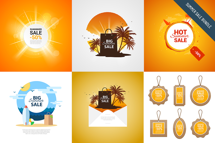 Download Summer Sale Vector Label Pre Designed Illustrator Graphics Creative Market