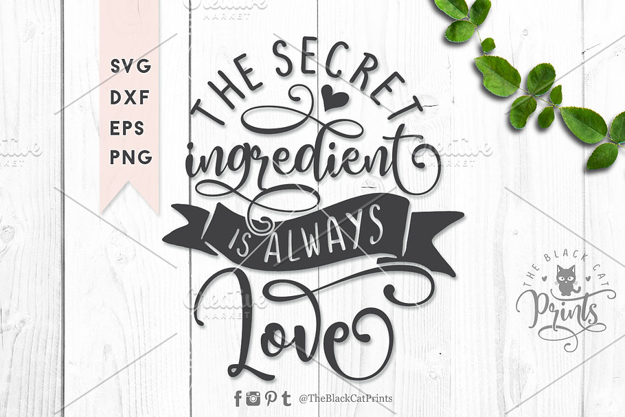 Download The secret ingredient SVG DXF EPS 2 | Pre-Designed Photoshop Graphics ~ Creative Market