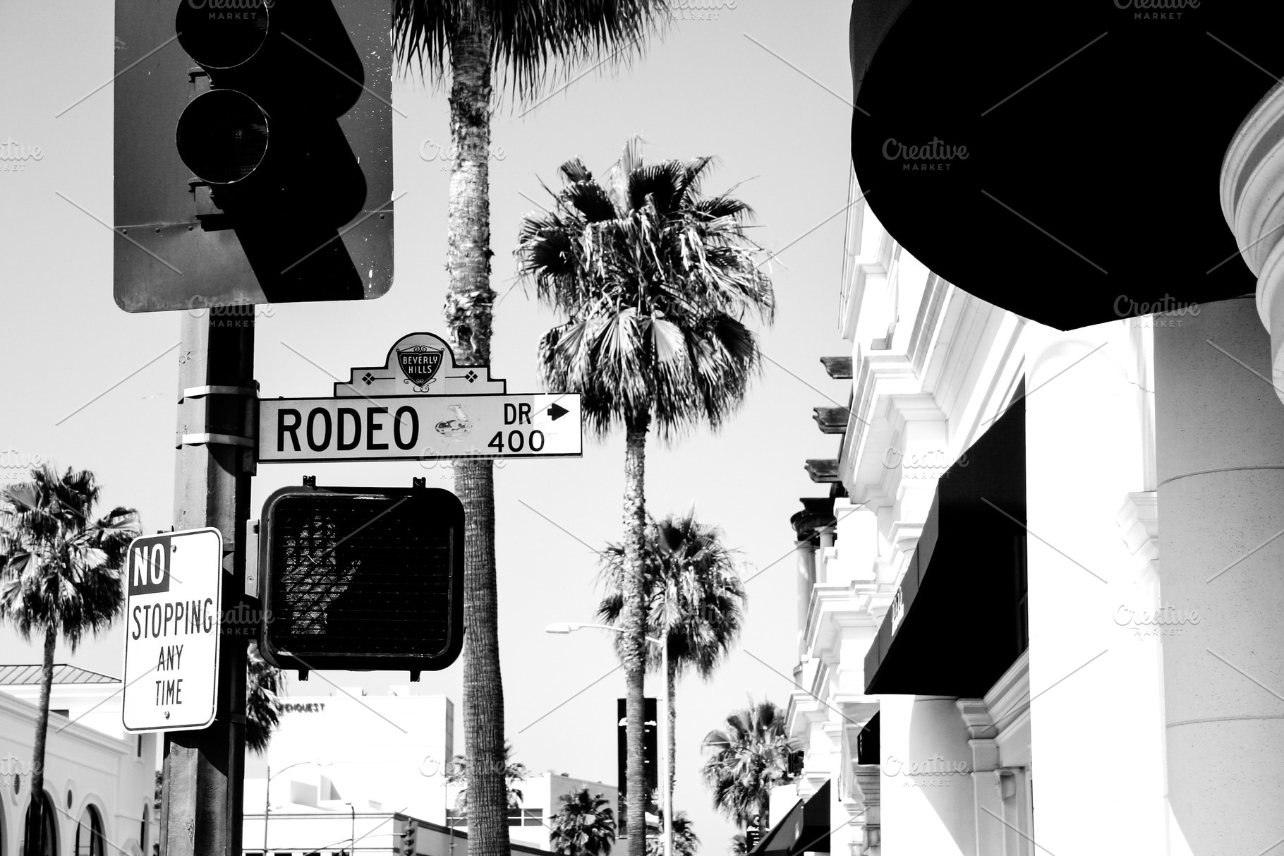 Rodeo drive sign  Stock Photos ~ Creative Market