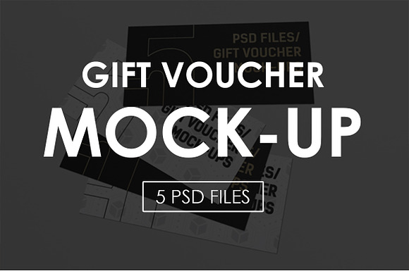 Download Gift Voucher Muck Ups Creative Photoshop Templates Creative Market