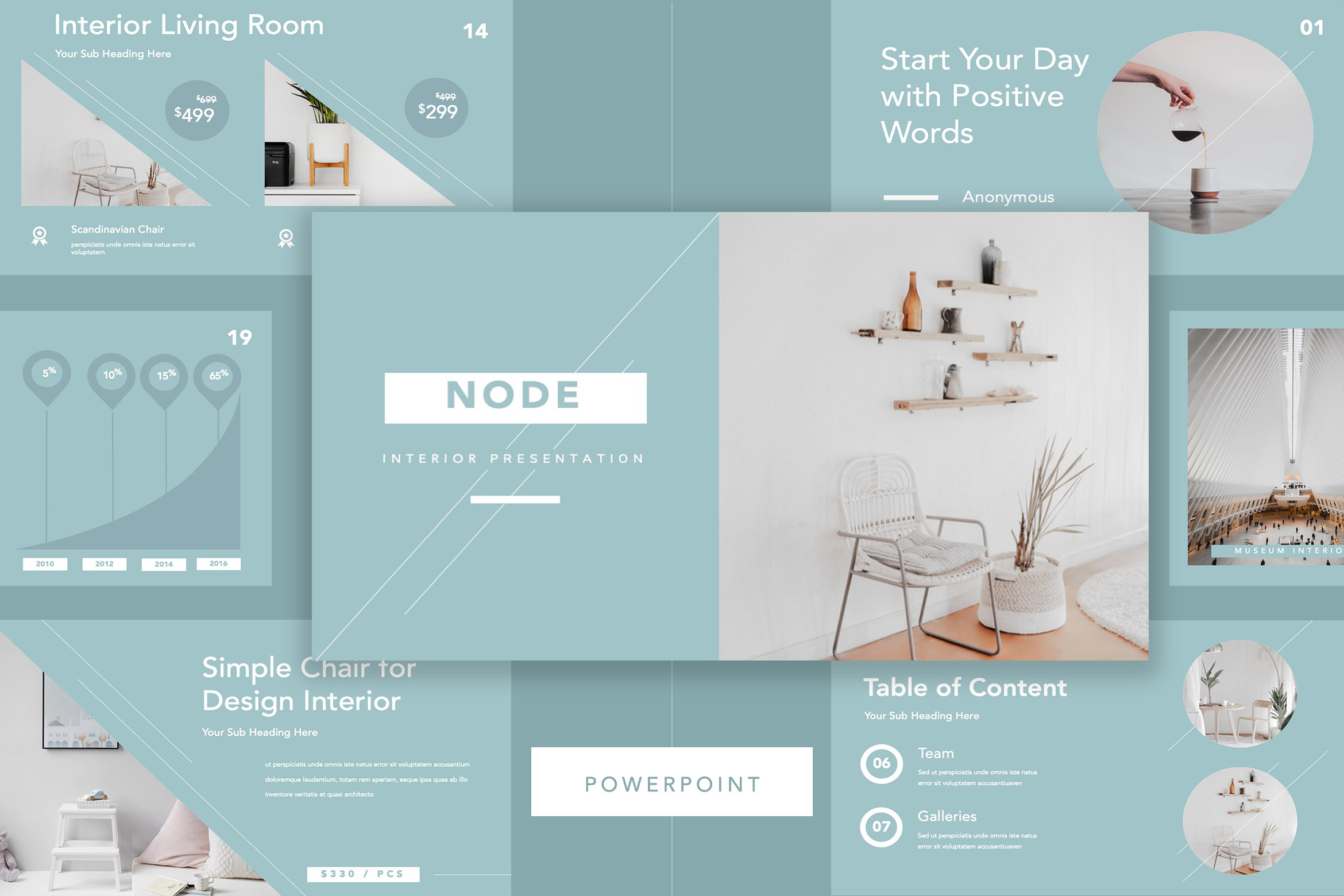 Node Furniture Powerpoint | PowerPoint Templates ~ Creative Market