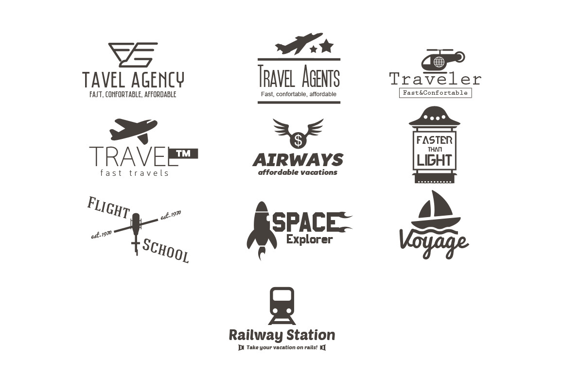 Travel Labels | Photoshop Templates ~ Creative Market