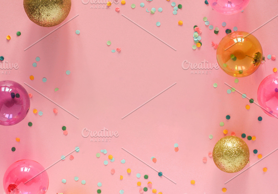 Pastel pink christmas background | High-Quality Holiday Stock Photos