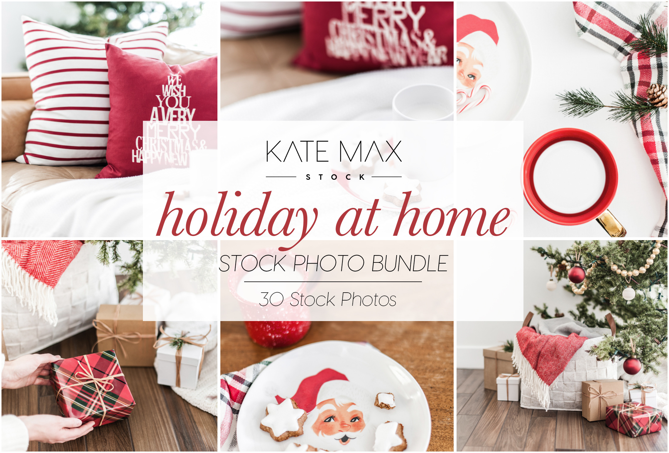 Holiday at Home Stock Photo Bundle Creative Illustrator Templates