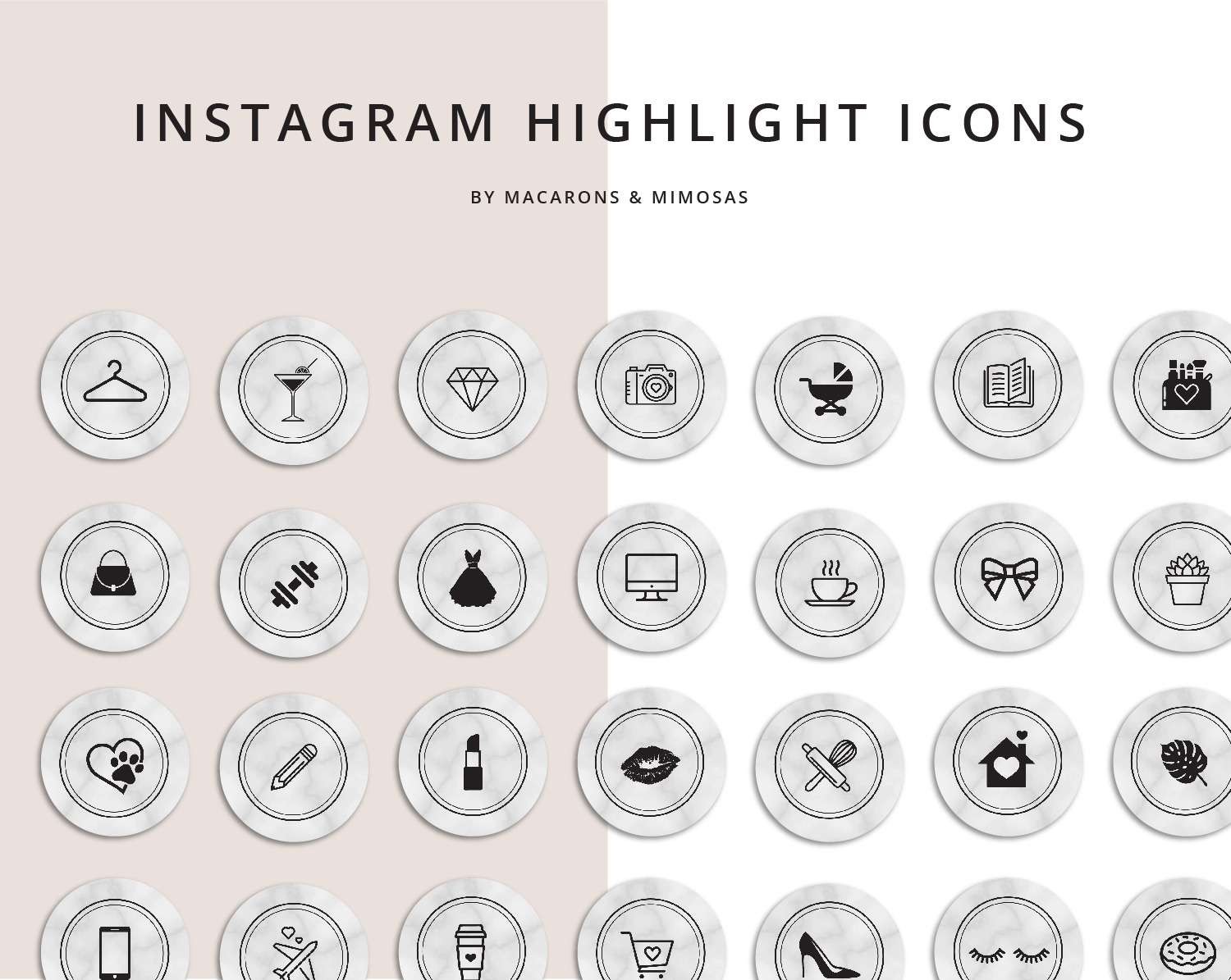 53 Instagram Story Highlights Icons | Icons ~ Creative Market