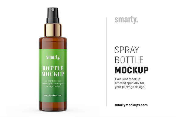 Download Atomizer Bottle Mockup Amber Creative Photoshop Templates Creative Market