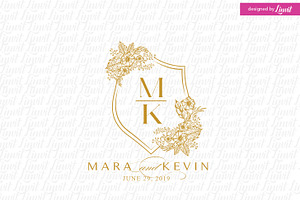 Vintage Wedding Logo | Creative Illustrator Templates ~ Creative Market