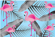 flamingo background vector | Pre-Designed Illustrator Graphics