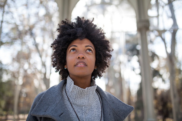 Afro Woman Having Fun In The Park High Quality People Images Creative Market creative market