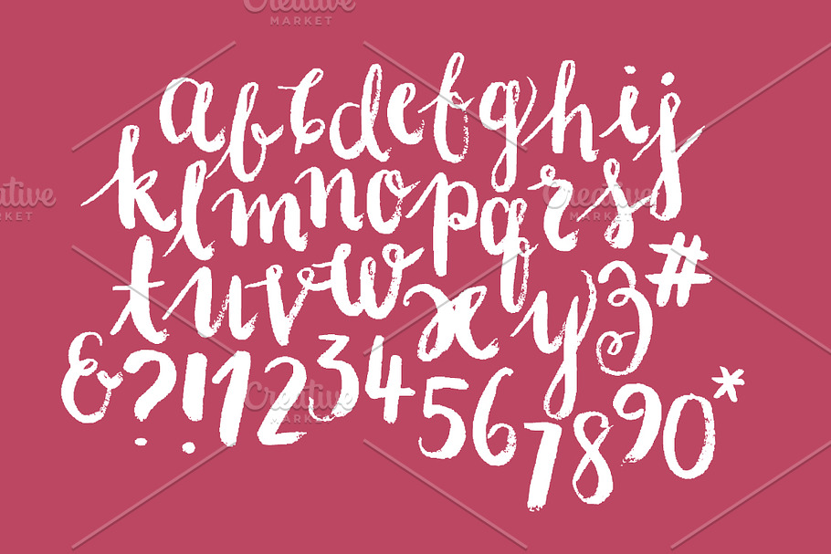 birthday modern calligraphy vector | Pre-Designed Illustrator Graphics ...