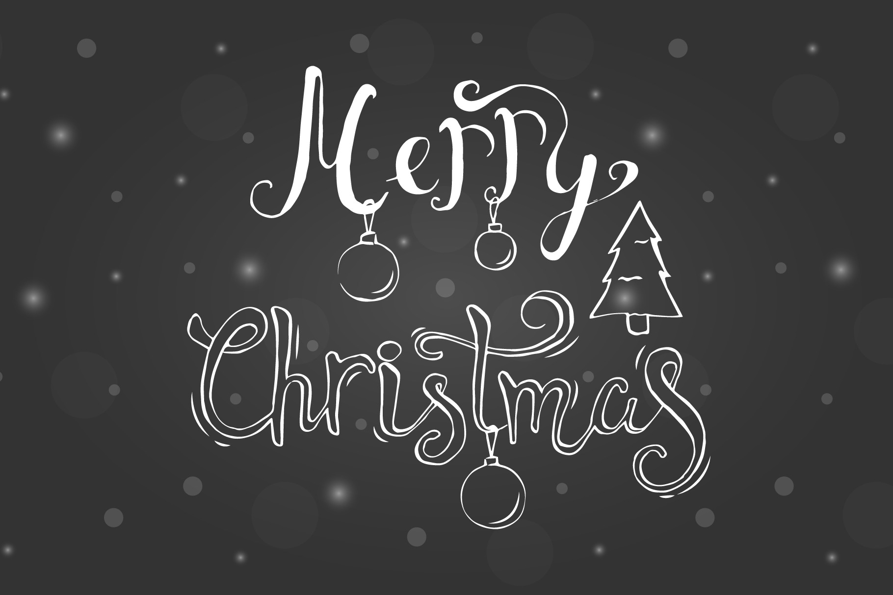 Merry Christmas lettering design | Pre-Designed Illustrator Graphics