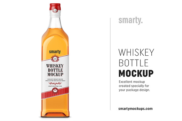 Download Cognac Bottle Mockup Creative Photoshop Templates Creative Market