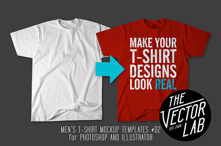 Men's T-Shirt Mockup Templates - TheVectorLab