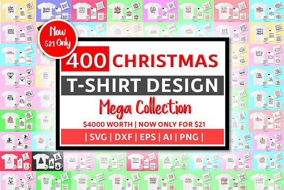 Download 400 Christmas Tshirt Design Svg Dx Creative Illustrator Templates Creative Market