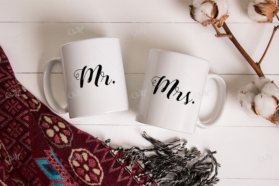 Download Pair of Mugs Mockup. PSD Smart + JPG | Creative Photoshop Templates ~ Creative Market