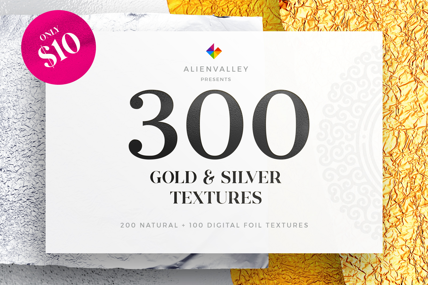 Gold & Silver Foil Textures