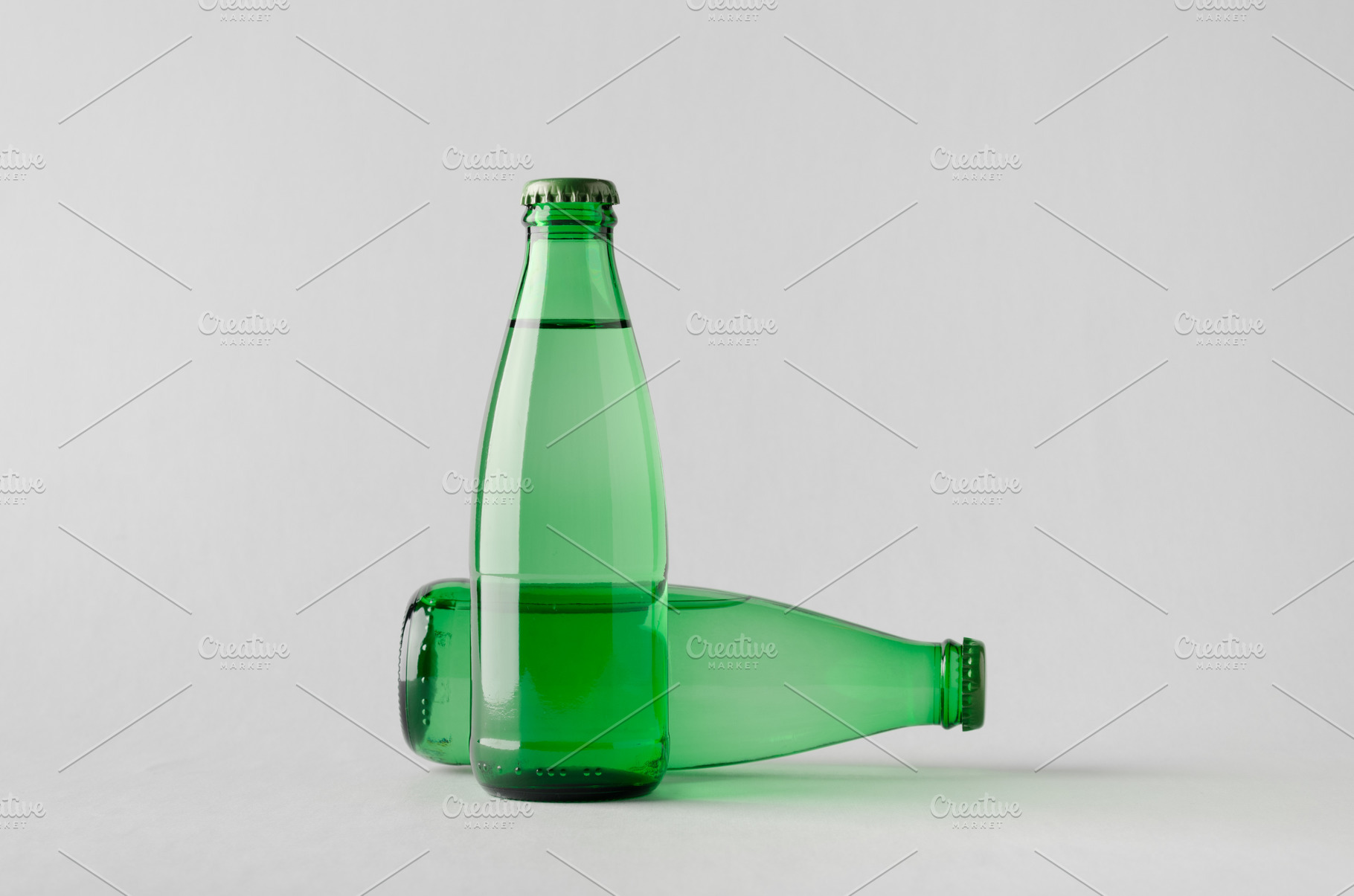 Download Water Bottle Mockup Two Bottles Featuring 250ml 25cl And Advertising High Quality Food Images Creative Market