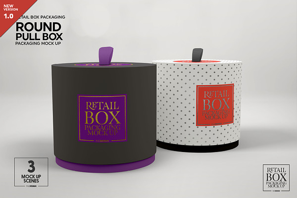 Download Fold Up Retail Box Packaging Mockup | Creative Photoshop Templates ~ Creative Market