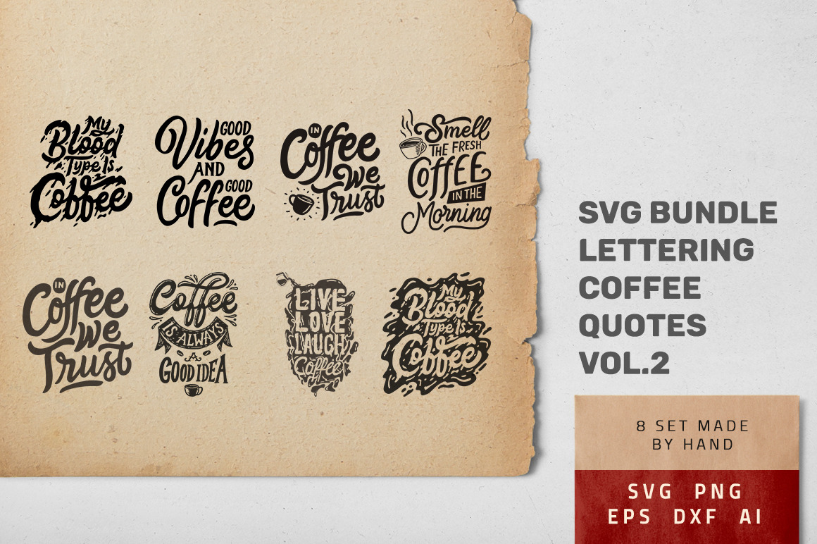 Download Hand Lettering Coffee Quotes 2 Pre Designed Photoshop Graphics Creative Market PSD Mockup Templates