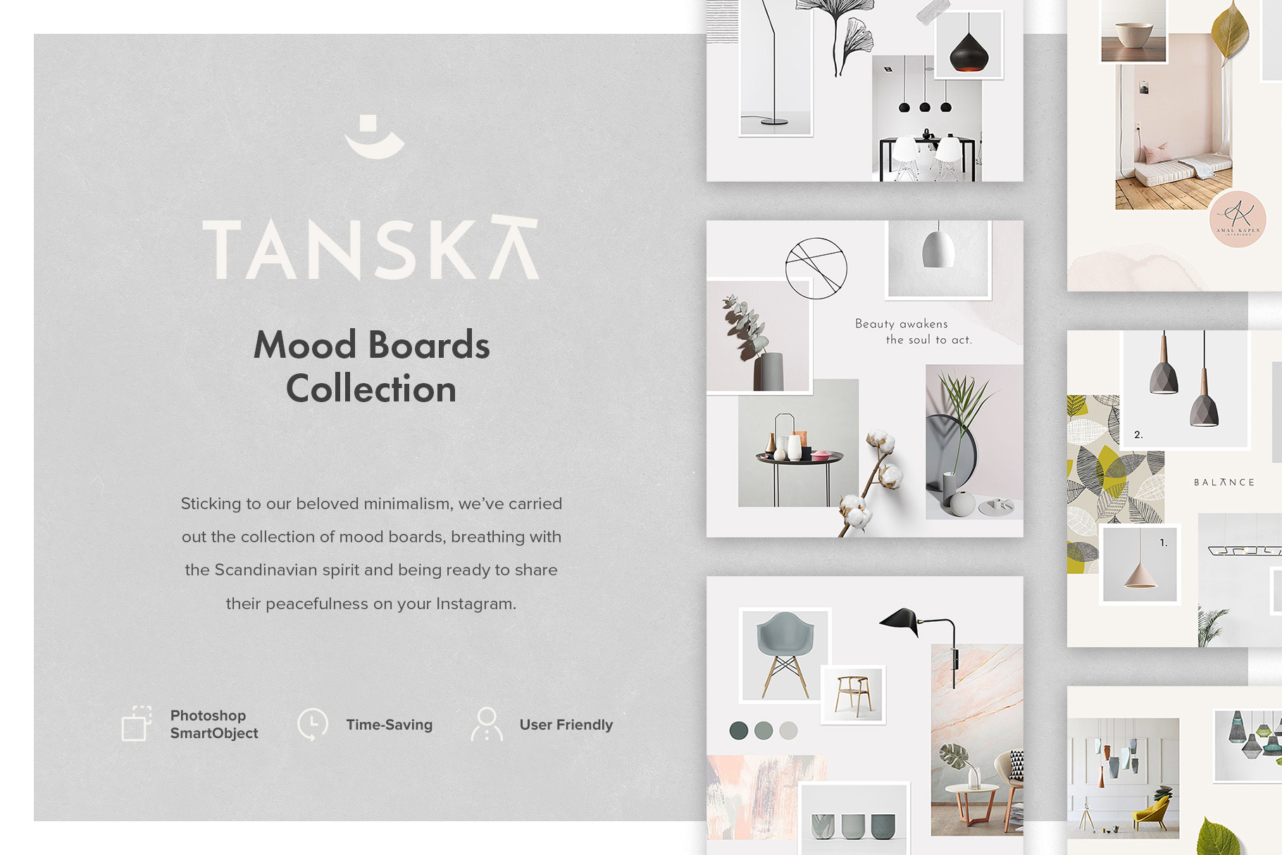 Download Tanska Mood Boards Collection | Creative Photoshop Templates ~ Creative Market