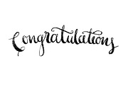 congratulations modern calligraphy | Pre-Designed Illustrator Graphics ...