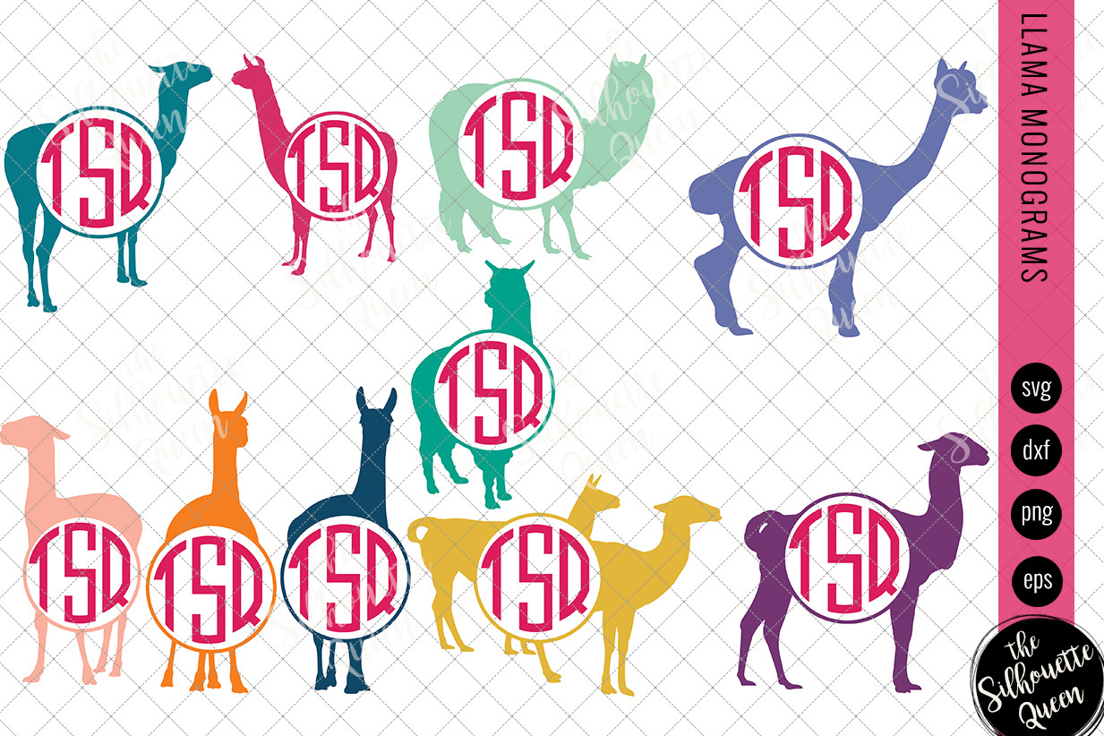 Download Llama Svg Monogram Svg Pre Designed Illustrator Graphics Creative Market PSD Mockup Templates