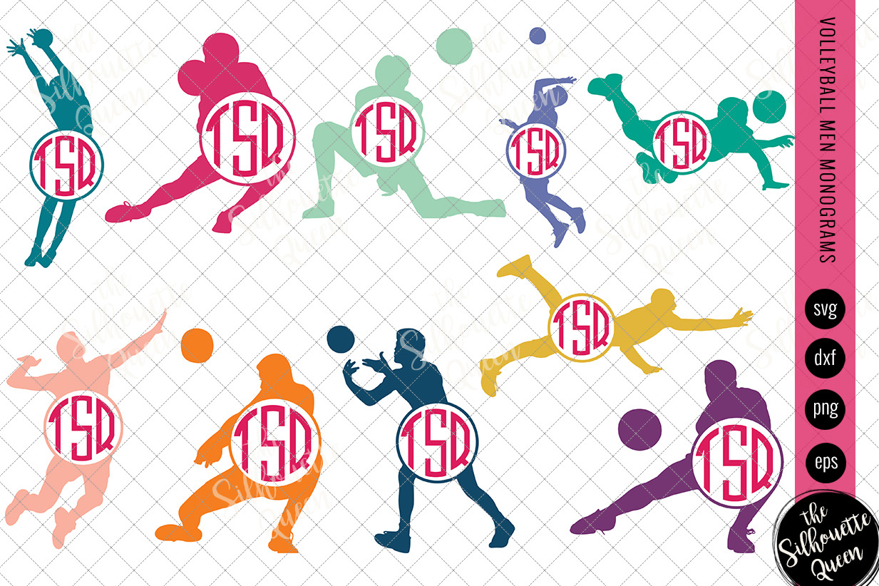 Download Volleyball Svg Monogram Pre Designed Illustrator Graphics Creative Market