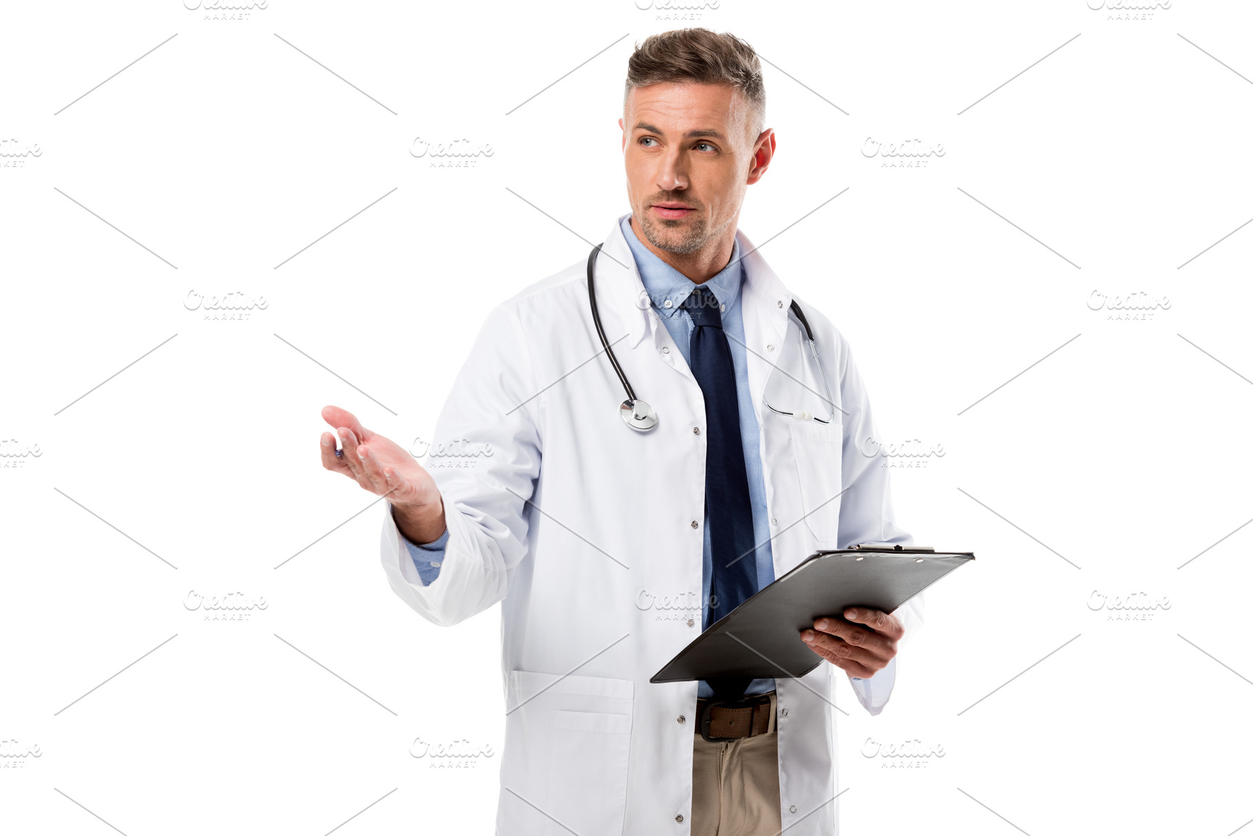 Download doctor in white coat with stethoscop | High-Quality Health ...