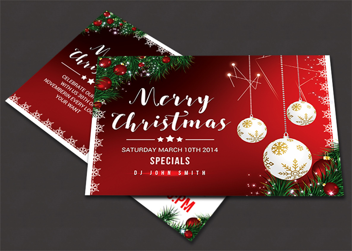 Christmas Postcard | Card Templates ~ Creative Market